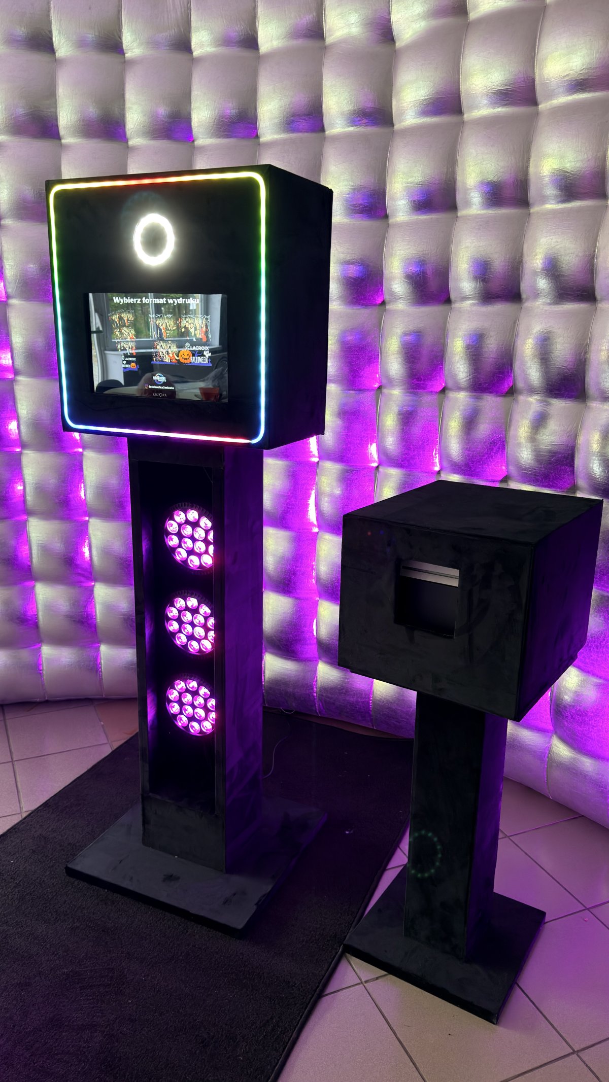 fotobudka na wesele urodziny event klasyczna led z ai