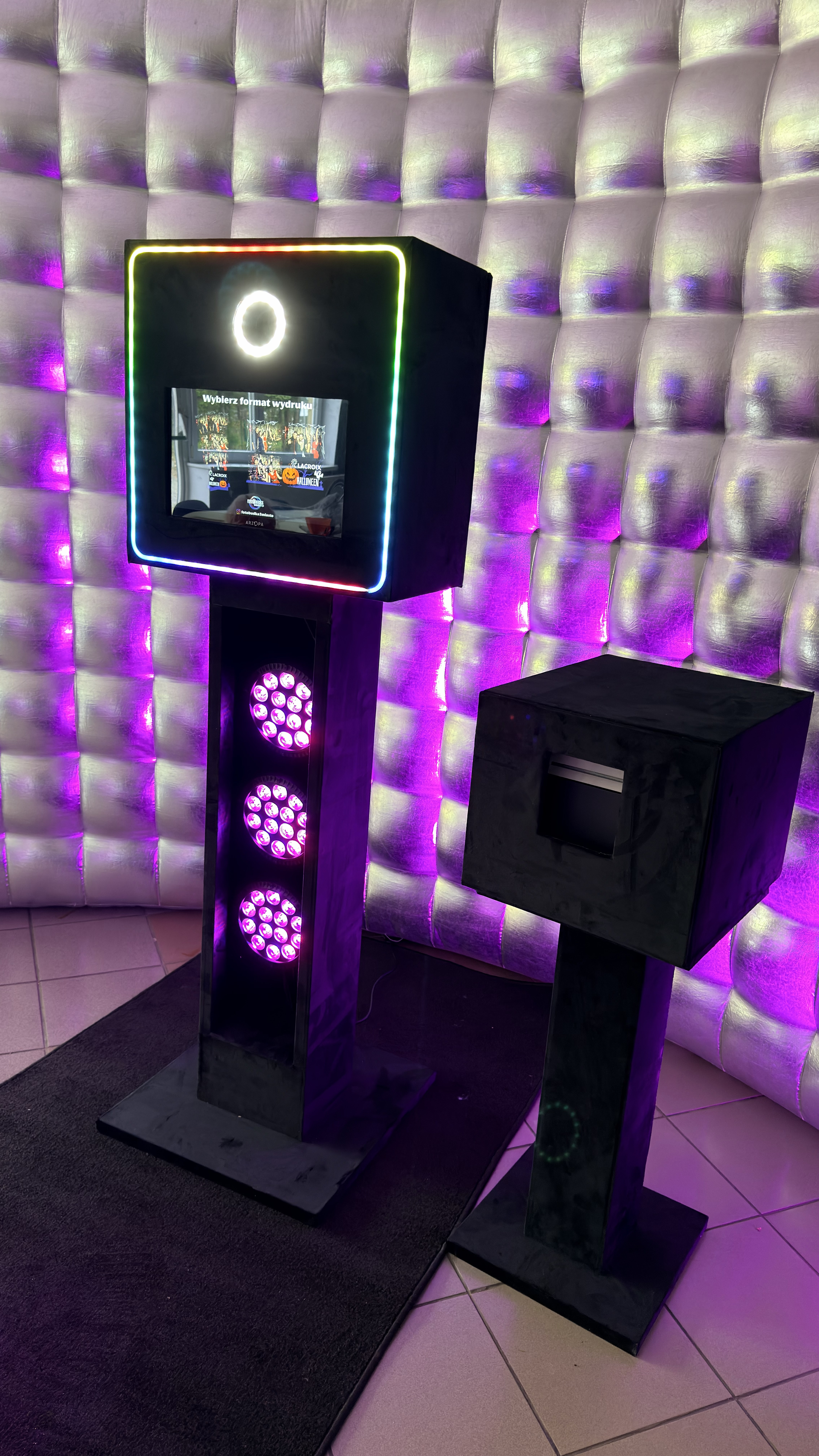 fotobudka na wesele urodziny event klasyczna led z ai